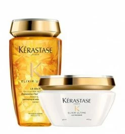 Bon marché ???? Duo Bain Et Masque Elixir Ultime Kérastase ????