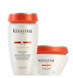 Meilleure vente ???? Duo Bain Satin 1 Et Masquintense Cheveux Fins Kérastase ????