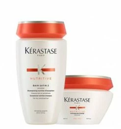 Remise ???? Duo Bain Satin 2 Et Masquintense Cheveux Epais Kérastase ????